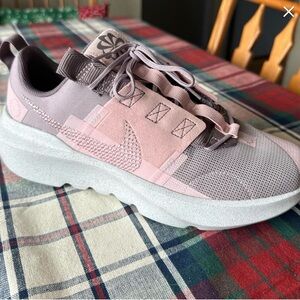 Nike Crater Impact Big Kids Pink and Gray Sneakers